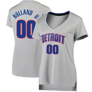 Detroit Pistons Ronald Holland II Silver Jersey - Statement Edition - Women's Fast Break