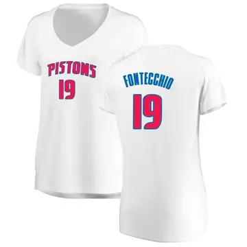 Detroit Pistons Simone Fontecchio Jersey - Association Edition - Women's Fast Break White