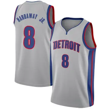 Detroit Pistons Tim Hardaway Jr. Silver Jersey - Statement Edition - Men's Swingman