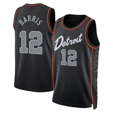 Detroit Pistons Tobias Harris 2023/24 City Edition Jersey - Men's Swingman Black