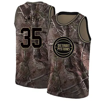 Detroit Pistons Tolu Smith Realtree Collection Jersey - Men's Swingman Camo