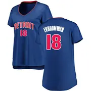 Detroit Pistons Tosan Evbuomwan Jersey - Icon Edition - Women's Fast Break Royal