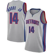 Detroit Pistons Wendell Moore Jr. Silver Jersey - Statement Edition - Youth Swingman