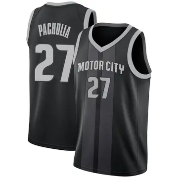 Detroit Pistons Zaza Pachulia 2018/19 Jersey - City Edition - Youth Swingman Black