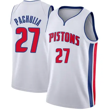 Detroit Pistons Zaza Pachulia Jersey - Association Edition - Youth Swingman White